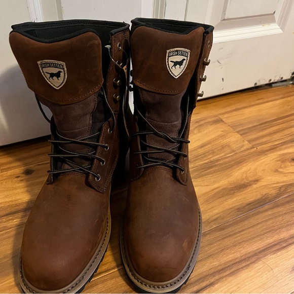 Irish Setter Mesabi Waterproof Leather Safety Toe Puncture Resistant Logger Boot - Picture 3 of 9